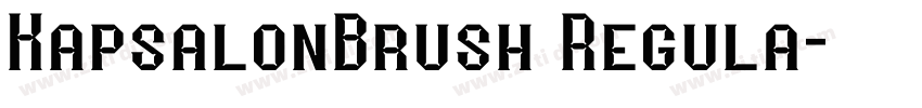 KapsalonBrush Regula字体转换